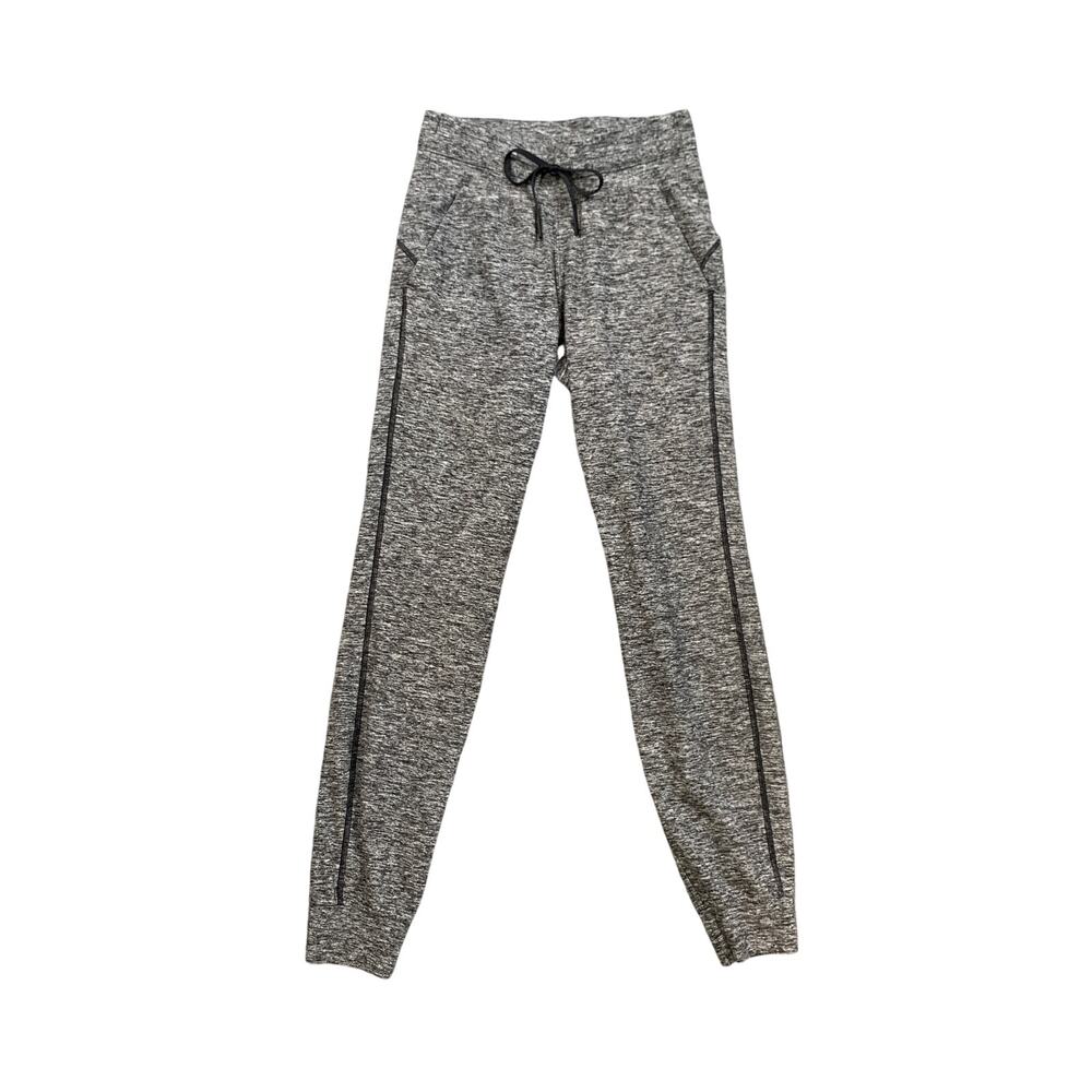 Lululemon Pants Womens 2 Black White Ready To Rulu Drawcord Jogger Loungewear